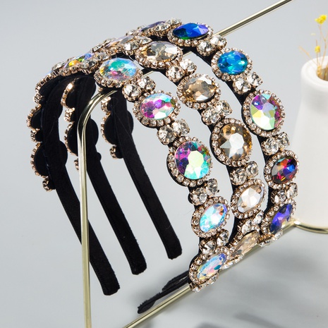 accesorios para el cabello de moda barroca diadema retro de diamantes de imitación's discount tags