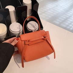 fashion handbag new messenger catfish bag texture bucket bag