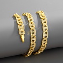 European and American metal 8mm Cuban chain new small alloy rhinestone chain hiphop chain jewelrypicture9