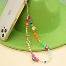 Europe and America bohemian spring summer beach jewelry rainbow resin smiley flower mobile phone chainpicture7