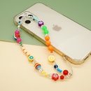 Europe and America bohemian spring summer beach jewelry rainbow resin smiley flower mobile phone chainpicture10
