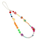 Europe and America bohemian spring summer beach jewelry rainbow resin smiley flower mobile phone chainpicture11
