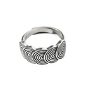 Korean style mosquito coil pattern retro personality ring simple style copper ringpicture10