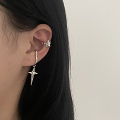 fashion four-pointed star ear clip simple style no ear pierced ear bone clip