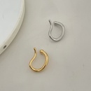 Korean style retro twisted metal rhinestone cross ear clip simple temperament ear clippicture9