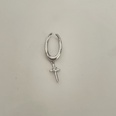 Korean style retro twisted metal rhinestone cross ear clip simple temperament ear clippicture14