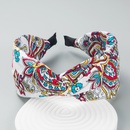 fashion widebrimmed crossprint fabric headbandpicture9