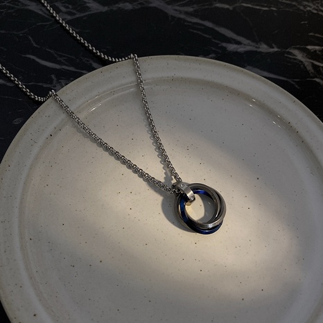 fashion necklace hip-hop pendant accessories titanium steel necklace's discount tags