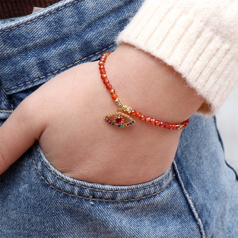 New Creative Devil's Eye Bracelet with Fancy Color Diamond Semi-Precious Beaded Bracelet's discount tags