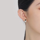 Koreas new heart stitching rhinestone alloy earringspicture6