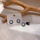 autumn and winter pearl camellia alloy stud earringspicture7
