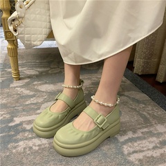 fashion flat Mary Jane soft leather shoes women's cross strap soft leather flat shoes