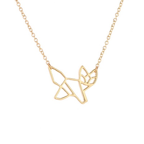 Fashion geometric hollow fox animal copper necklace bracelet anklet wholesale NHMO628416's discount tags