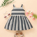 childrens clothing 2022 summer style little girl striped suspender skirt childrens dresspicture9
