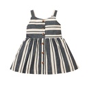 childrens clothing 2022 summer style little girl striped suspender skirt childrens dresspicture10