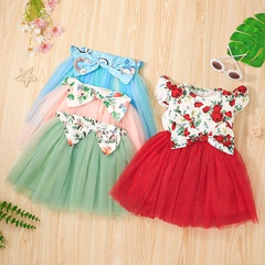 Summer 2022 girls solid color vest skirt little girl casual A-line skirt wholesale