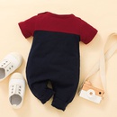Fashion Infant Short Sleeve Boxer Romper Casual Summer Alphabet One Piecepicture7