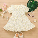 Little girl shortsleeved floral skirt summer girl princess skirt childrens dresspicture9