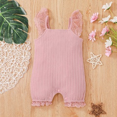 Baby clothes slings rompers children's clothes solid color boxer jumpsuits