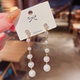 Korean style long tassel pearl earrings zircon alloy earringspicture7