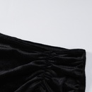 Nouvelle couture d39hiver pour femmes haut nombril jupe plisse mince costume femmespicture21