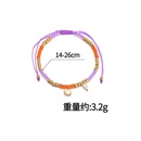 simple colorful bead braided stainless steel eightpointed star pendant braceletpicture6