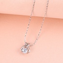 fashion heartshaped necklace inlaid diamond alloy collarbone chainpicture7