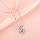 fashion heartshaped necklace inlaid diamond alloy collarbone chainpicture8