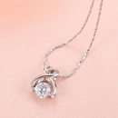 fashion heartshaped necklace inlaid diamond alloy collarbone chainpicture9