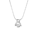 fashion heartshaped necklace inlaid diamond alloy collarbone chainpicture5