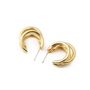 simple plain Cshaped geometric trendy stud earrings wholesalepicture4