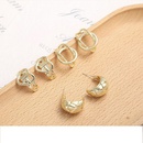 fashion simple Cshaped irregular hollow geometric stud earrings wholesalepicture8