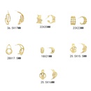 fashion simple Cshaped irregular hollow geometric stud earrings wholesalepicture10