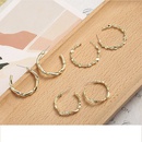 vintage Cshaped shaped hollow fine chain stud earrings wholesalepicture7