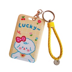 Cartoon cute tiger creative student key chain card sleeve protective