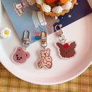 cute doublesided bear acrylic keychain girl airpods pendantpicture9