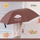 cute cartoon puppy bear vinyl sunscreen student portable folding sunny umbrellapicture6