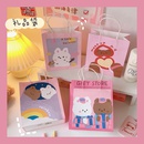 Cute simple cartoon girl paper portable shopping packaging bagpicture8