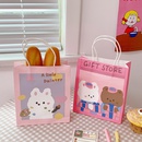 Cute simple cartoon girl paper portable shopping packaging bagpicture6