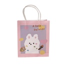 Cute simple cartoon girl paper portable shopping packaging bagpicture10