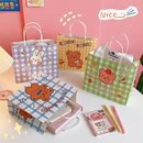 cartoon cute girl printing bear mini packaging decoration paper bag newpicture11