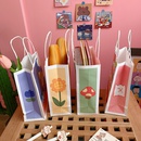 Cute simple cartoon white paper portable shopping packaging bagpicture9
