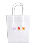 Cute color small flowers doublesided printing white simple tote shopping gift bagpicture7
