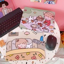 Fashion cartoon girl nonslip waterproof heart notebook cute office computer mouse padpicture8