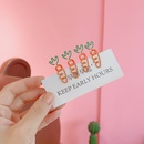 Cartoon cute fruit carrot white radish note clip simulation paper clip office stationerypicture10