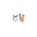 Cartoon cute fruit carrot white radish note clip simulation paper clip office stationerypicture11