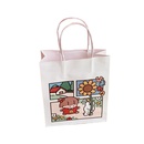 Cute simple cartoon white paper portable shopping packaging gift storage bagpicture8