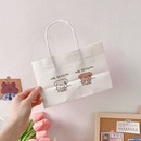 printing simple white kraft paper tote cartoon cute gift bagpicture10