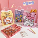 Cute simple cartoon cute bear paper portable shopping packaging bagpicture7