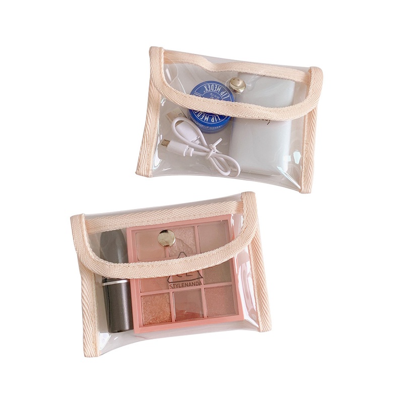transparent cosmetic female portable travel storage carryon file bag